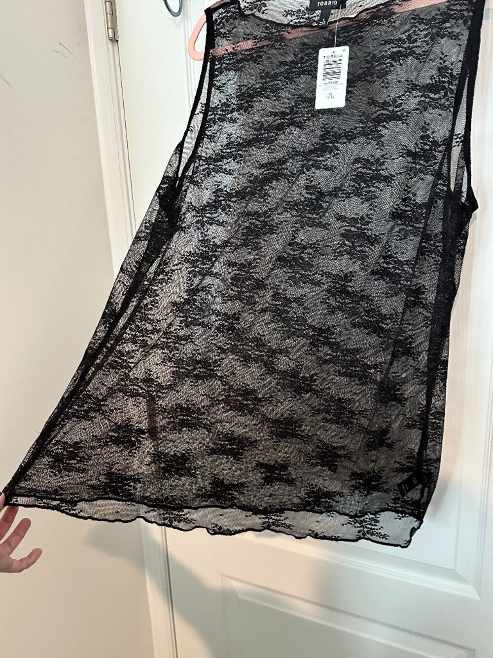 Torrid Mesh Lace Tank Top Size 1 - Picture 12 of 13